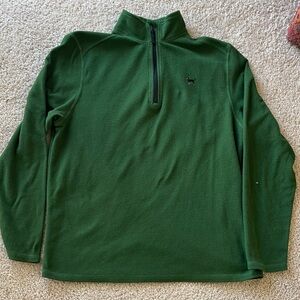 The Black Dog Deep Green Zip-Up Sweater